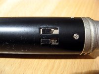 Mikrofon R-F-T DDR MV 692 Nr. 16727 - pohled na přepínače