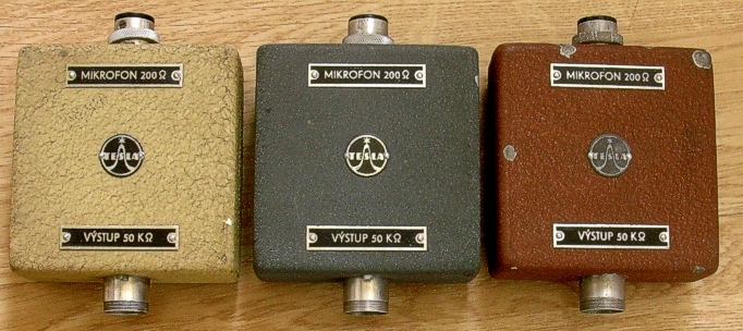Převodní transformátorky typ 51C306, zleva Nr.606313, Nr.574390, Nr.573904