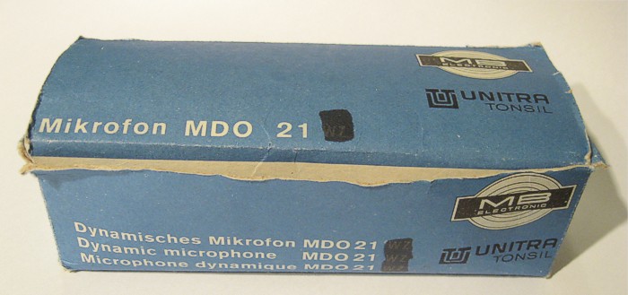 Mikrofon UNITRA TONSIL MDO 21 - originální papírová krabička