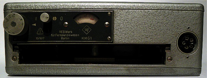Magnetofon KMG1- čelní pohled